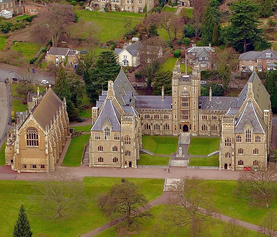Malvern College, aerial view — exterior